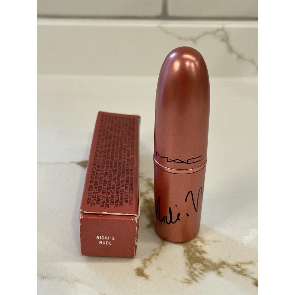 MAC Amplified Creme Lipstick Nicki Minaj Nicki's Nude Full Size 0.10 oz New Box